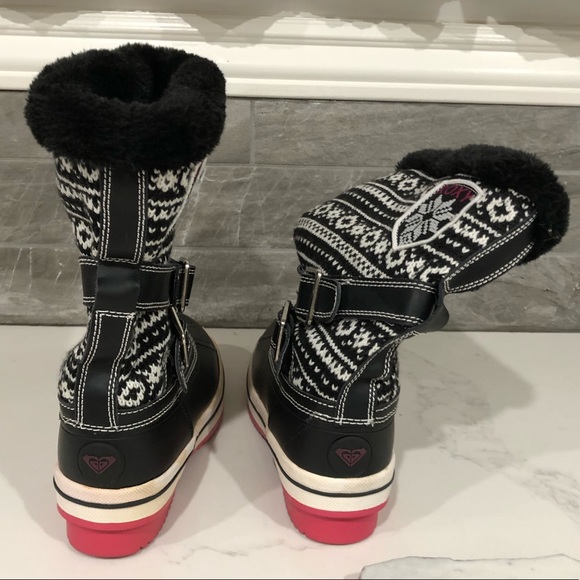 Roxy Shoes Roxy Winter Snowrain Knit Boots Faux Fur Lined Poshmark
